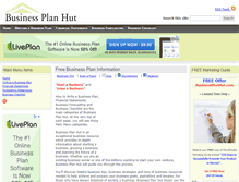 Tablet Screenshot of businessplanhut.com